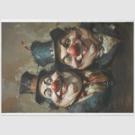 Karneval Clowns of Whispers Decoupage