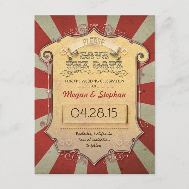 karneval eller cirkus vykort (Framsida)