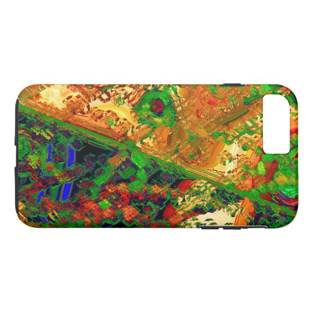 Karneval eller mask party av färger, grönt och ora Case-Mate iPhone skal (Baksida (horisontal))