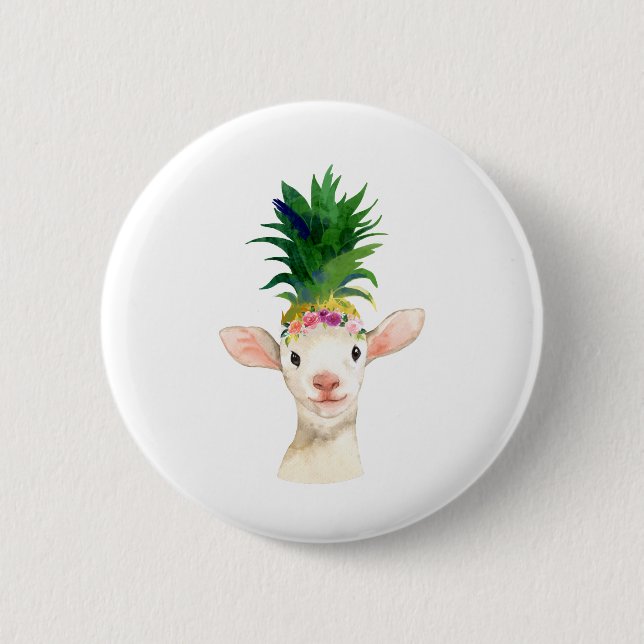 Karneval för ananasfårLamb Knapp (Framsida)