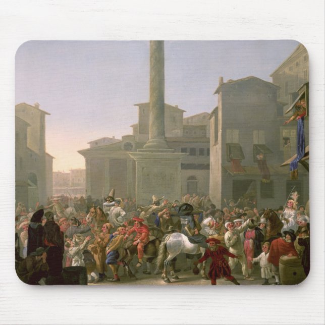 Karneval i Rome, c.1650-51 Musmatta (Framsidan)