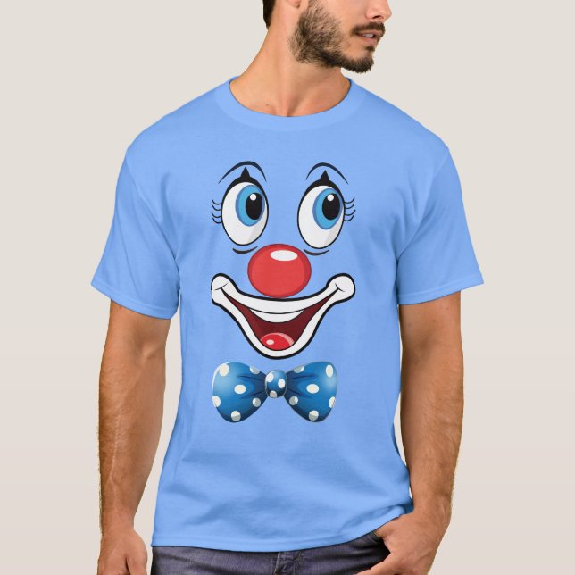 Karneval Kostüm Fasching Kostüm Clownkostüm T Shirt (Framsida)