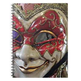 Karneval Mask-design Anteckningsbok Med Spiral