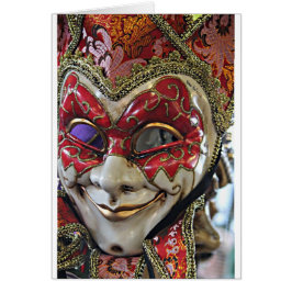 Karneval Mask-design Hälsningskort