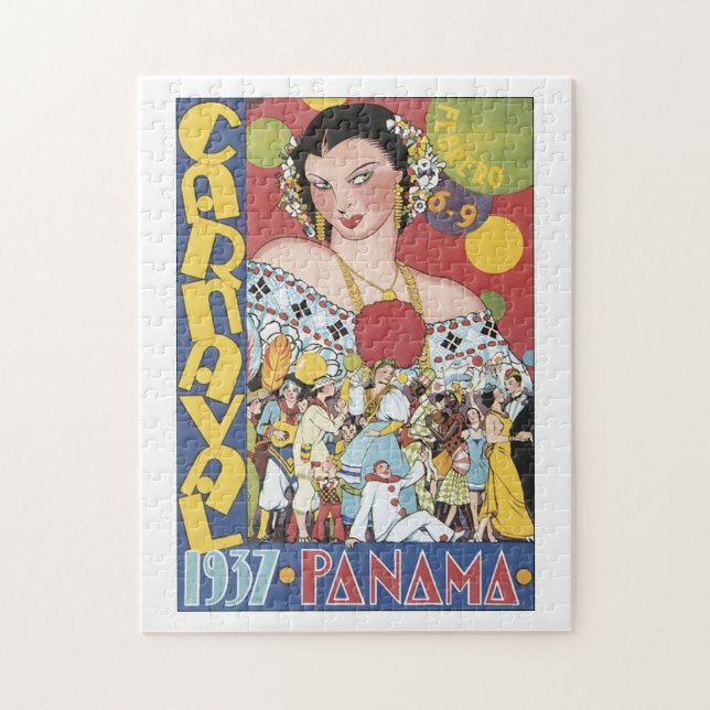 Karneval Panama 1937 Pussel (Vertikal)