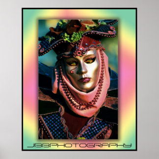 karneval rosa läppar poster