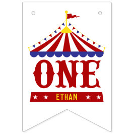 Karneval tema 1:a födelsedag 12 månaders foto vimplar