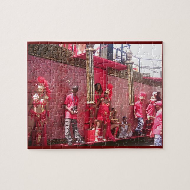 Karneval Time i det Trinidad pussel (Horisontell)