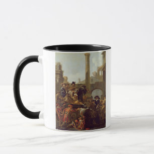 Karneval Time i Rome, 1653 (olja på kanfas) Mugg