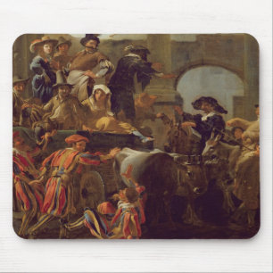 Karneval Time i Rome, 1653 (olja på kanfas) Musmatta