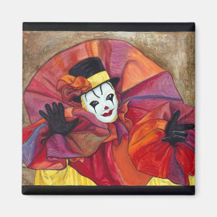 Karnevalclown Magnet