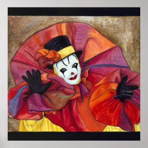 Karnevalclown Poster