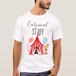 Karnevalet bemannar skjortacirkusfödelsedagsfesten t-shirt