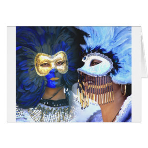 Karnevalet maskerar, Venedig Hälsningskort