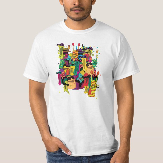karnevalparty t-shirt (Framsida)