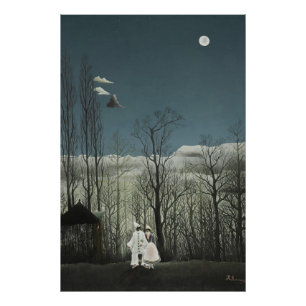 Karnevals kväll, Henri Rousseau oljemålning 1886 Fototryck