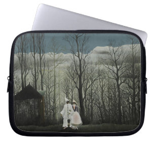 Karnevals kväll, Henri Rousseau oljemålning 1886 Laptop Fodral