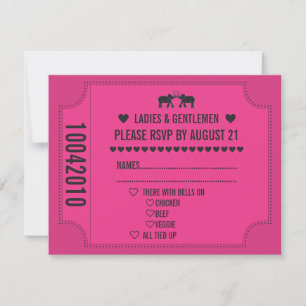 Karnevalsbillett RSVP-inbjudan OSA Kort