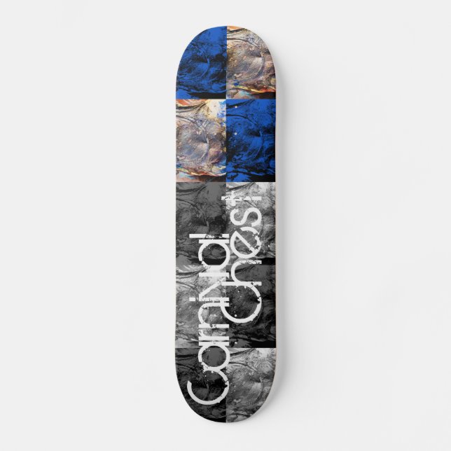karnevalskista skateboard bräda 19,5 cm (Framsida)