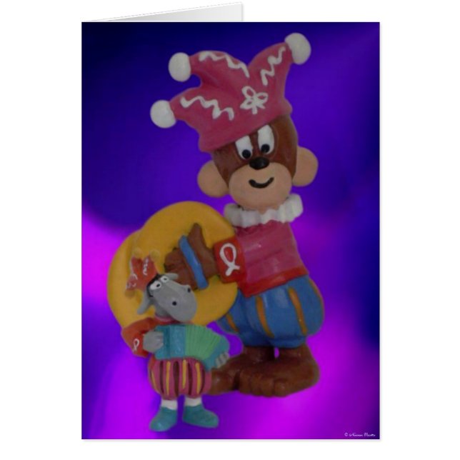 Karnevalskort Hälsningskort (Framsidan)