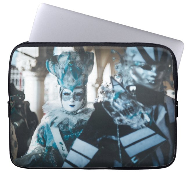 Karnevalsmasker i Venedig, Italien Laptop Sleeve (Framsidan)