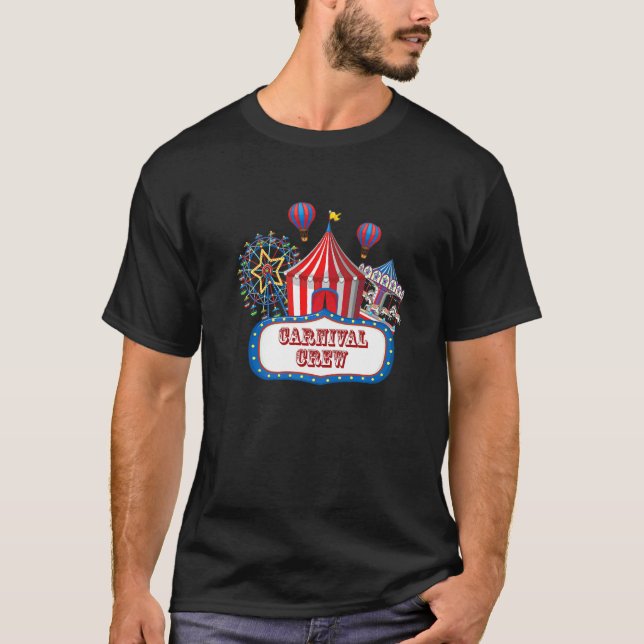 Karnevalspersonal för karnevalsfödelsedag & Karnev T Shirt (Framsida)