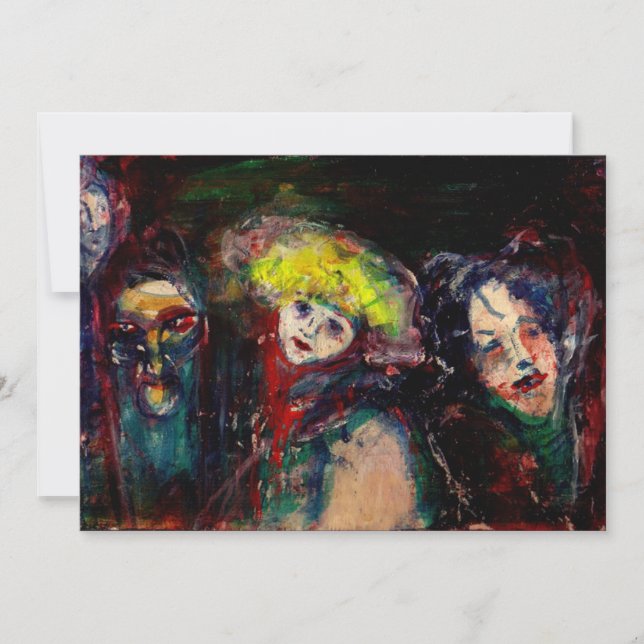 KARNISK NATT I VENICE Venetian Masqueramasker Meddelande (Framsida)