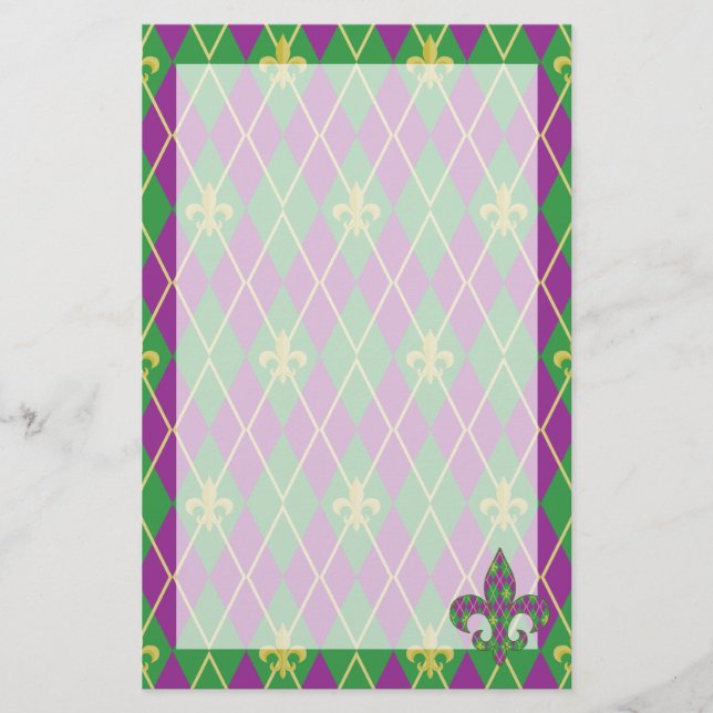 Karnival Argyle Stationery Brevpapper (Framsida)