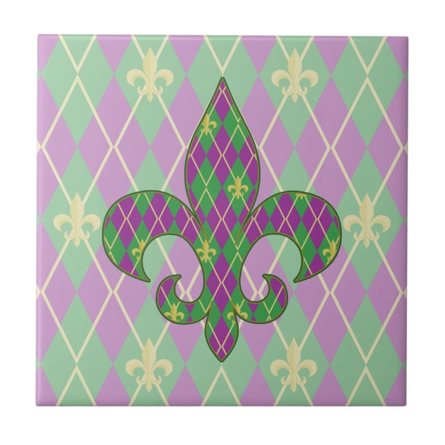 Karnival Argyle Tile Kakelplatta (Framsidan)