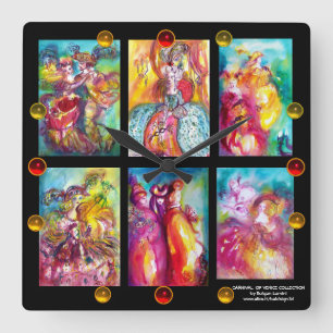 KARNIVAL AV VENEINSAMLINGSDance Music Theater Fyrkantig Klocka