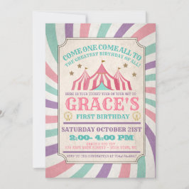 Karnival Birthday-inbjudan Inbjudningar