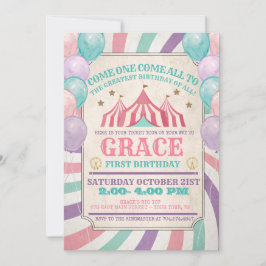 Karnival Birthday-inbjudan Inbjudningar