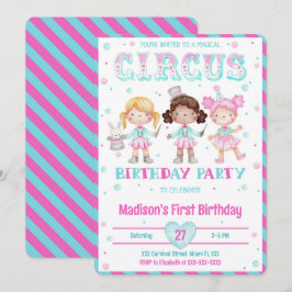 Karnival Birthday-inbjudningar Inbjudningar