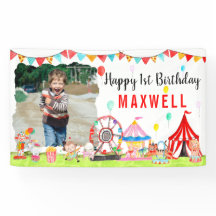 Karnival Circus Festival Show Kids Photo Birthday