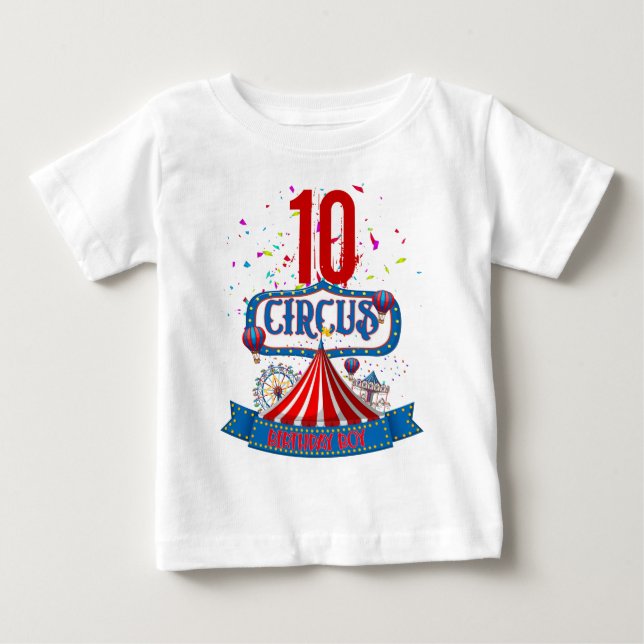 Karnival Circus Party Firande Age 5 matchande   T Shirt (Framsida)