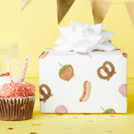 Karnival Circus State Fair Snacks Wrapping Papper Presentpapper