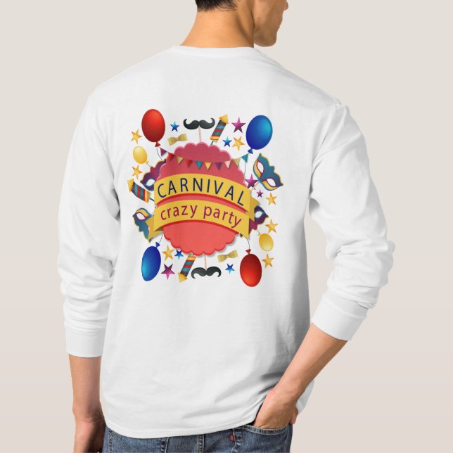 Karnival Festival Tema Design T-Shirt (Baksida)