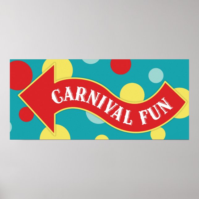 Karnival Roligt Artikeltecken Karnival Circus Birt Poster (Framsidan)