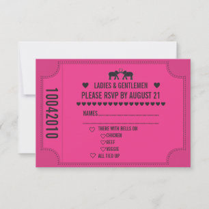 Karnivalbiljett 3,5x5 RSVP-inbjudan OSA Kort