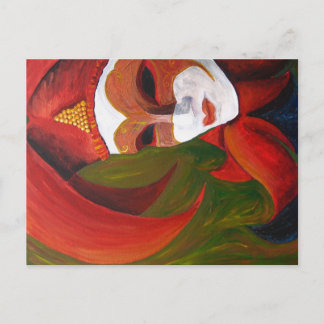 "Karnivale" Akrylmålning - vykort