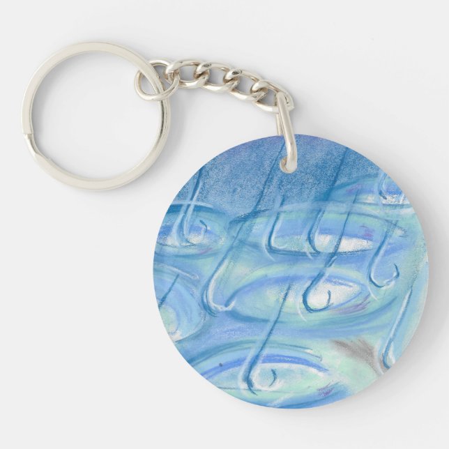 Kärnkedjan Rain-oil pastel-keychain (Framsidan)