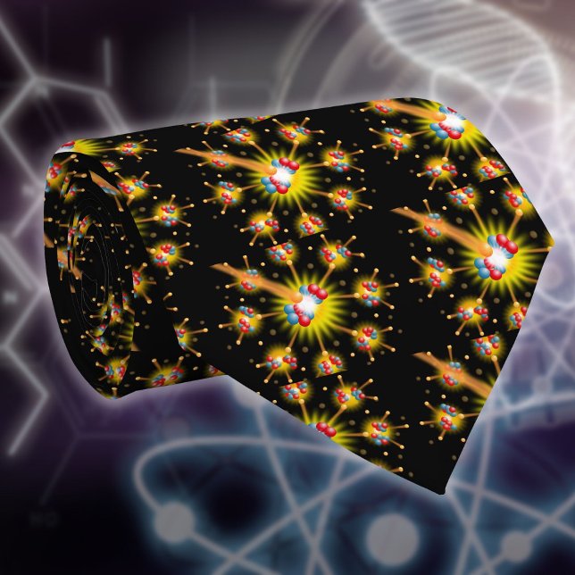 Kärnklyvningsvetenskap Slips (Nuclear Fission Science Fun Modern Tie)