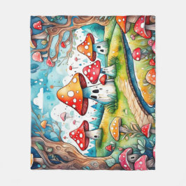 Kärnkonstruktion för löv av kute och svampar fleecefilt