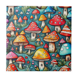 Kärnkonstruktion för löv av kute och svampar kakelplatta