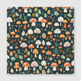 Kärnkonstruktion för löv av kute och svampar magnetisk inbjudningskort