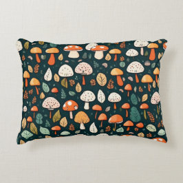 Kärnkonstruktion för löv av kute och svampar prydnadskudde