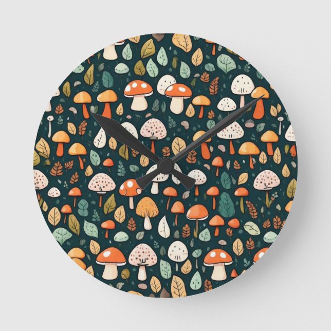 Kärnkonstruktion för löv av kute och svampar rund klocka (Framsida)