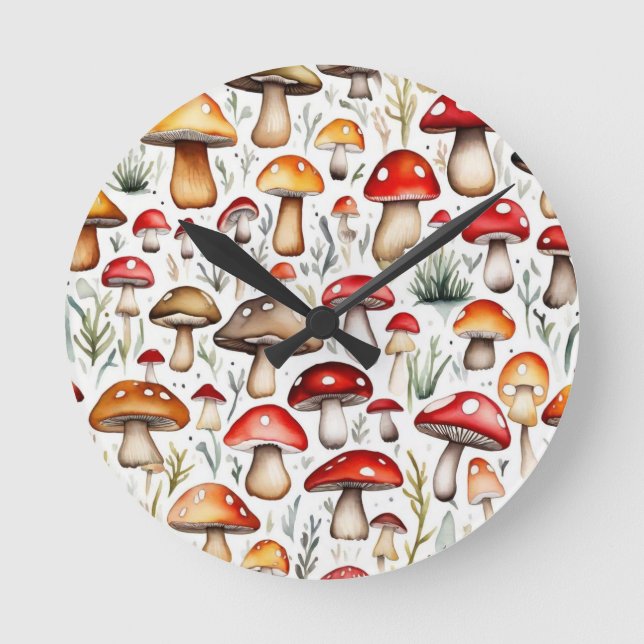 Kärnkonstruktion för löv av kute och svampar rund klocka (Framsida)