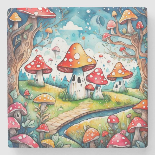 Kärnkonstruktion för löv av kute och svampar stenunderlägg (Framsidan)