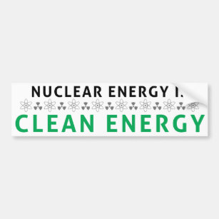Kärnkraft är ren energi bildekal